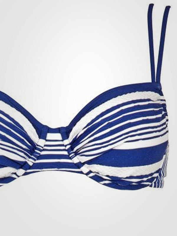 Maryan Mehlhorn bikini maudymosi kostiumėlis "Cruise Navy - White Stripes"