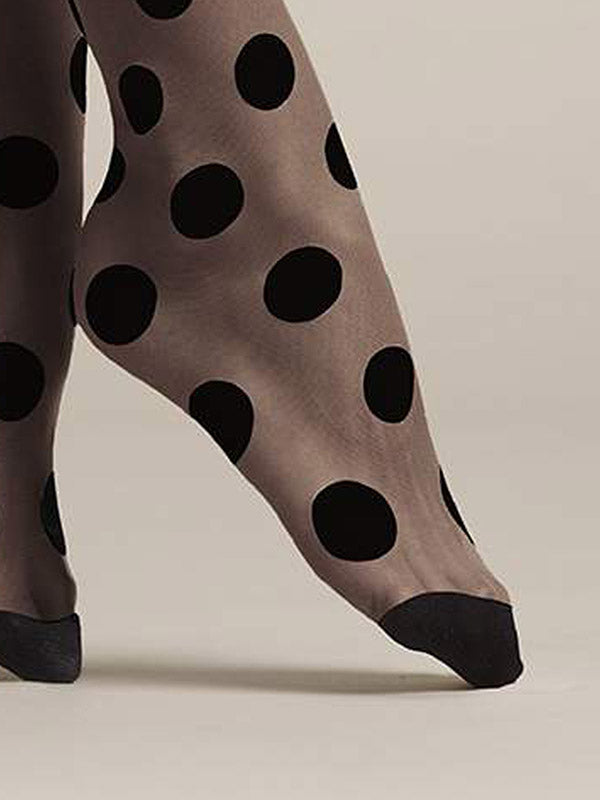 Fiore taškuotos kojinaitės "Virginia 20 Den Black Dots"