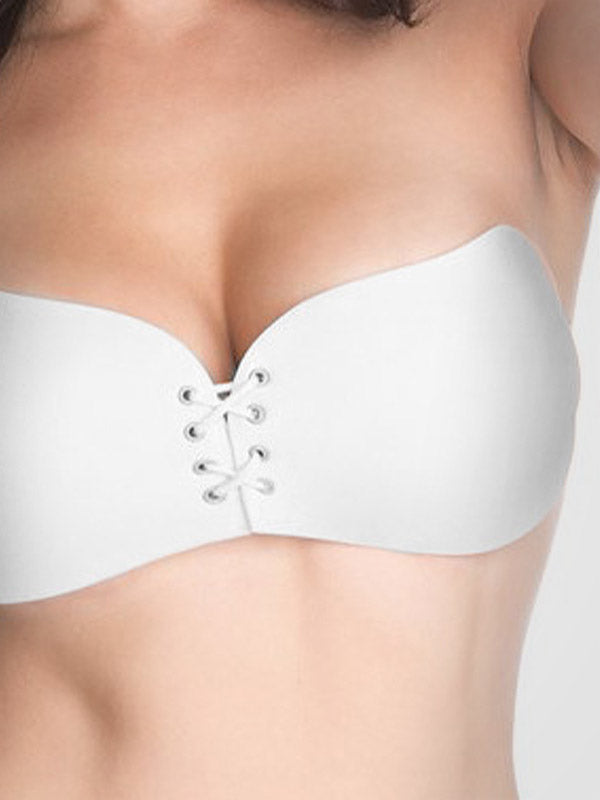 Julimex silikoninė prilimpanti liemenėlė "Wow! White"