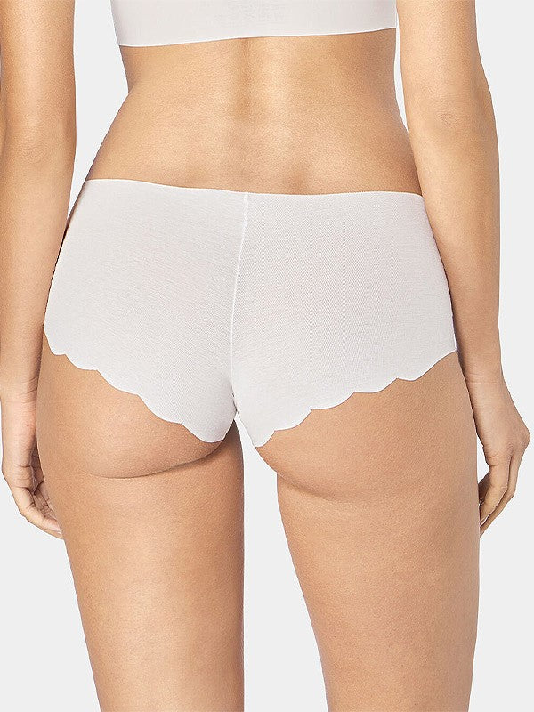 Sloggi medvilninės kelnaitės šortukai "Zero Cotton Silk White"