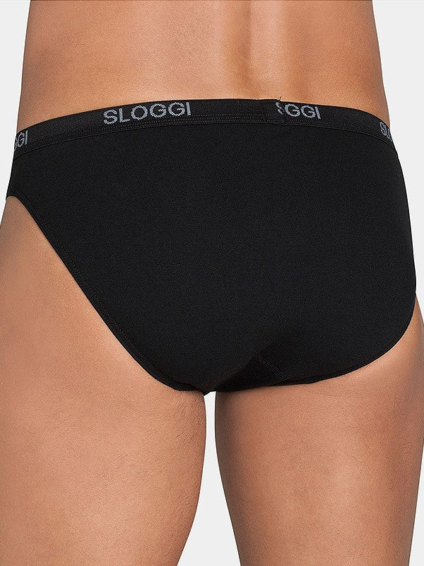 Sloggi vyriškos medvilninės kelnaitės "Basic Mini Black"