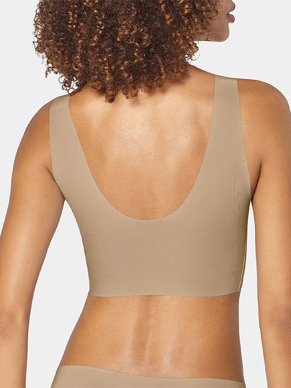 Sloggi lazeriu kirpta minkšta bevielė liemenėlė "Zero Feel Top Skin"