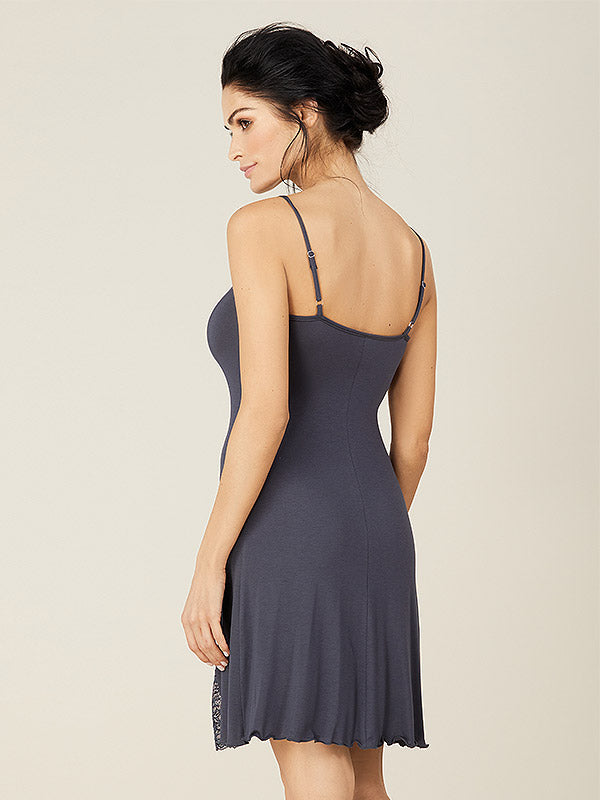 Lega viskoziniai naktiniai "Livia Blueish Grey"