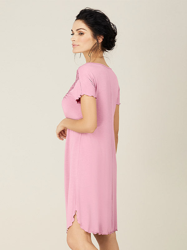 Lega viskoziniai naktiniai "Orinta Dusty Pink"