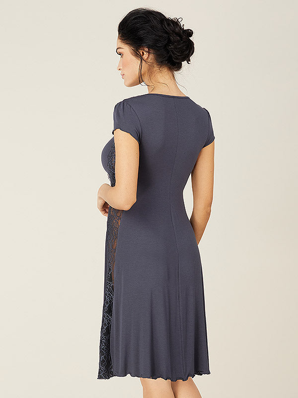Lega viskoziniai naktiniai "Verona Blueish Grey"