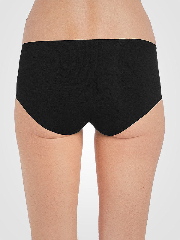 Wacoal nesiplaušojančios hipster medvilninės kelnaitės "Beyond Naked Black"
