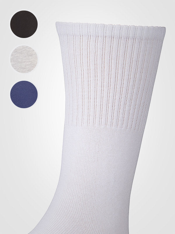 Ysabel Mora 3 unisex medvilninių sportinių kojinių komplektas "Breathable Black - Grey - Navy"