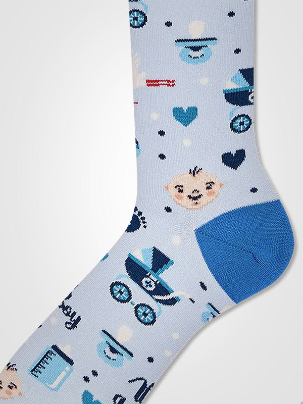 Many Mornings unisex medvilninės kojinės "It's A Boy Blue"