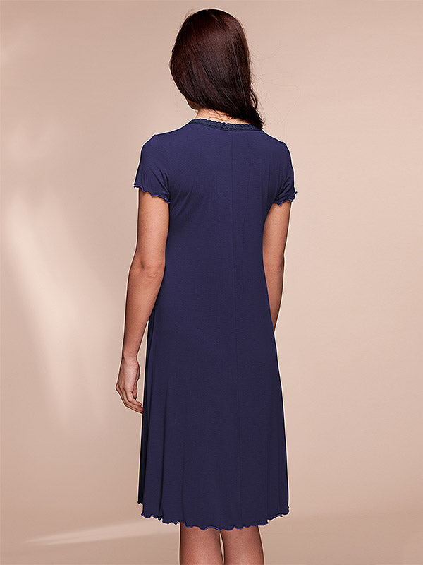 Lega viskoziniai naktiniai "Polina Dark Blue"