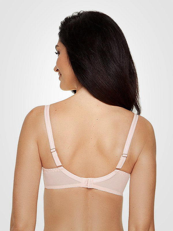 Gorteks minkšta nėriniuota liemenėlė su lankeliais "Helene Light Pink"