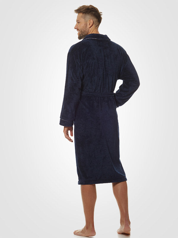 L&L vyriškas chalatas "Marine Dark Blue"