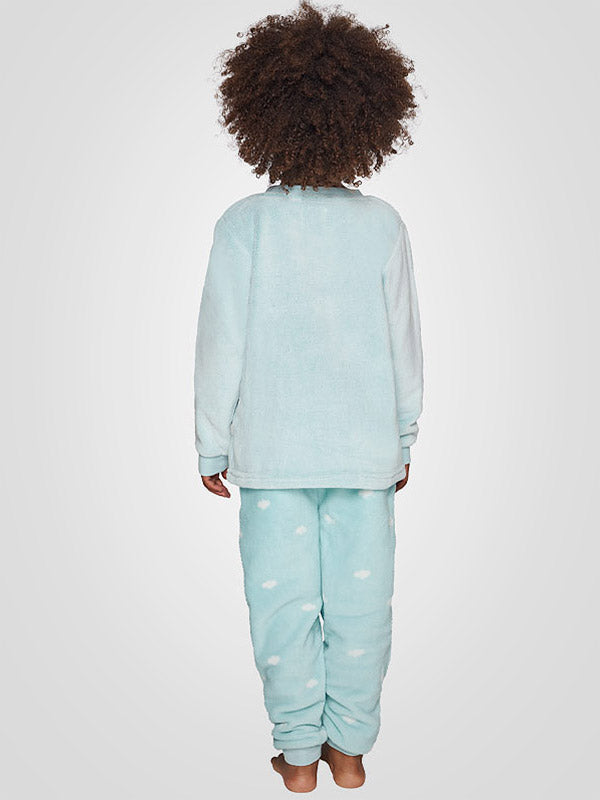 Muydemi minkšta vaikiška pižama "Cotton Candy Light Blue - Multicolor"