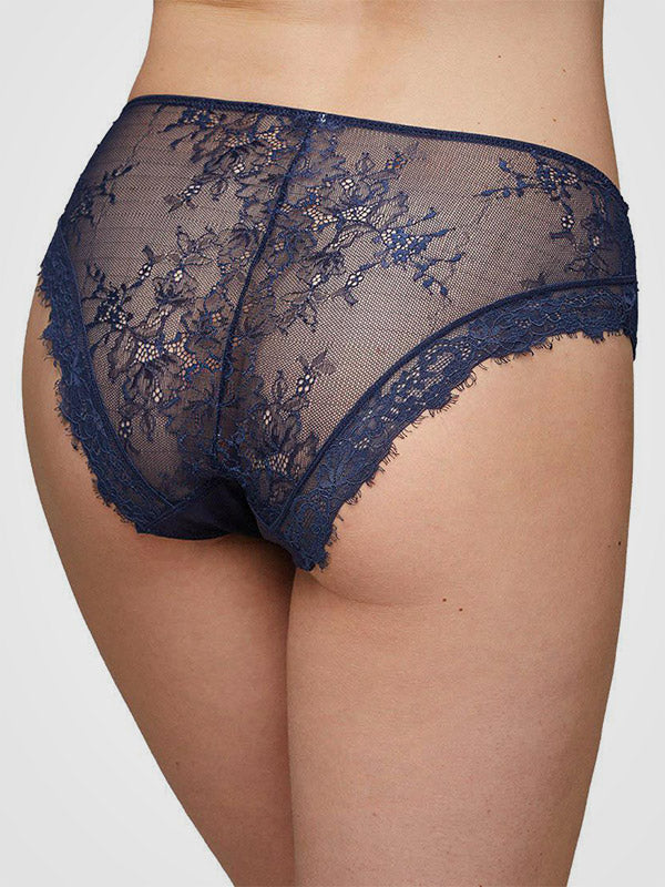 Ysabel Mora kelnaitės su nėriniais "Cornelia Midi Dark Blue"