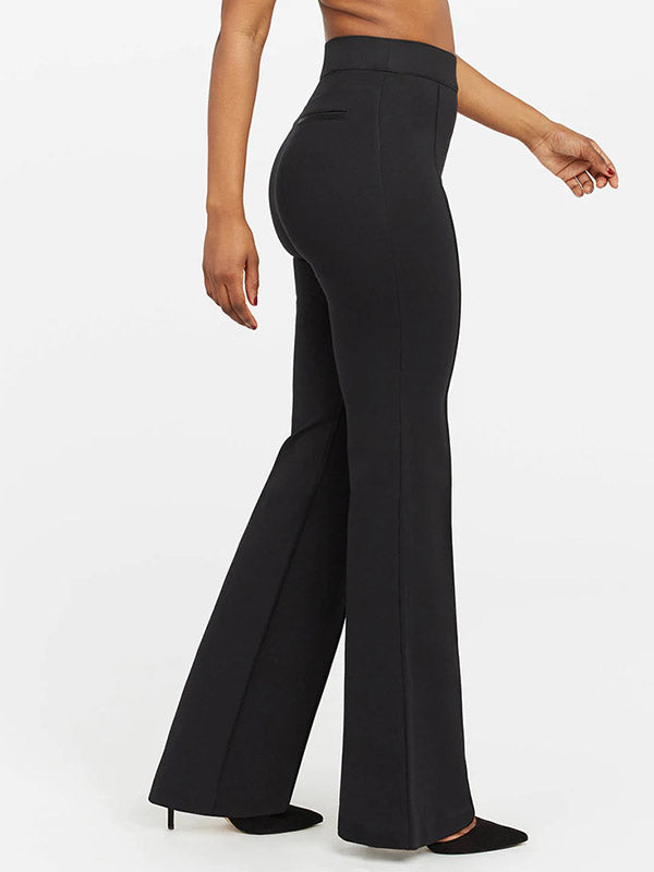 Spanx koreguojančios aukštinto juosmens kelnės "Perfect Pant Hi Rise Flare Black"