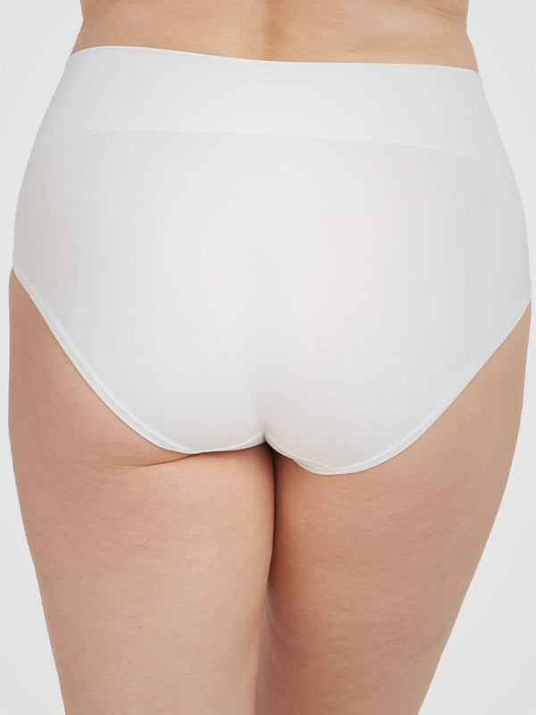 Spanx koreguojančios medvilnės ir modalo kelnaitės "Cotton Comfort White"