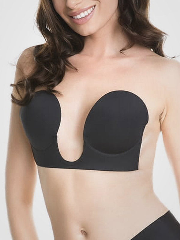 Julimex prilimpanti liemenėlė su silikonu "W!bra Black"