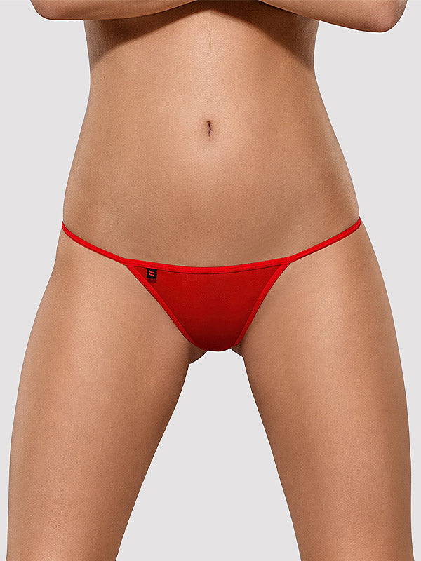 Obsessive kelnaitės stringai su nėriniais "Luiza Red"
