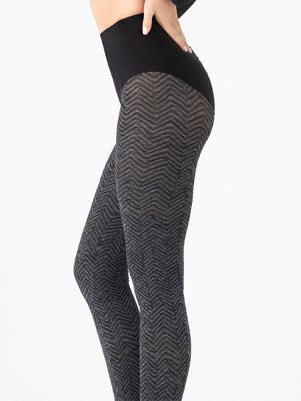 Fiore raštuotos pėdkelnės "Chevron Chic 60 Den Melange"
