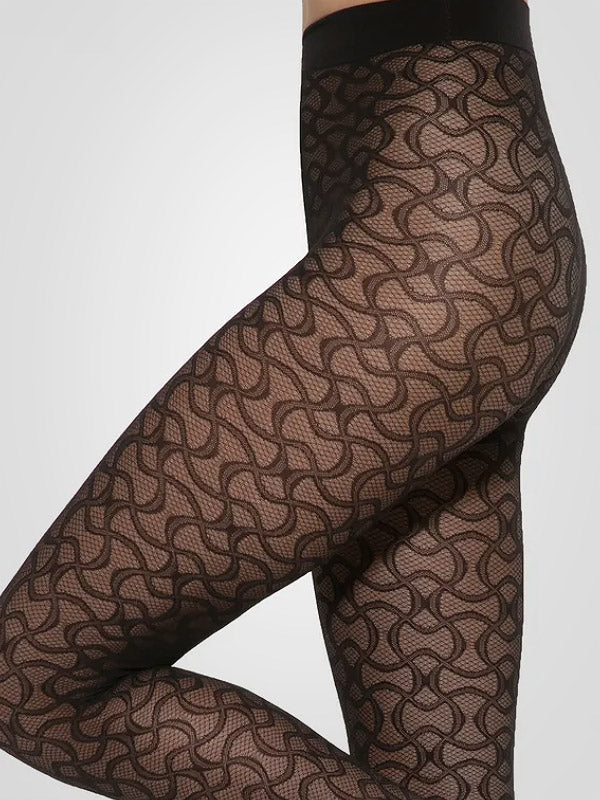 Gatta raštuotos pėdkelnės "Modern 01 40 Den Black"