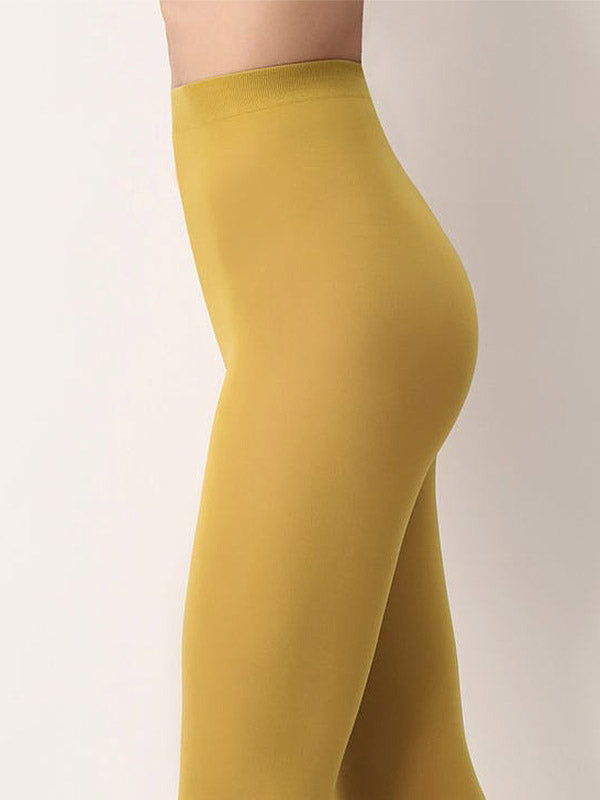 Oroblu nepermatomos matinės pėdkelnės "All Colors 50 Den Mustard"