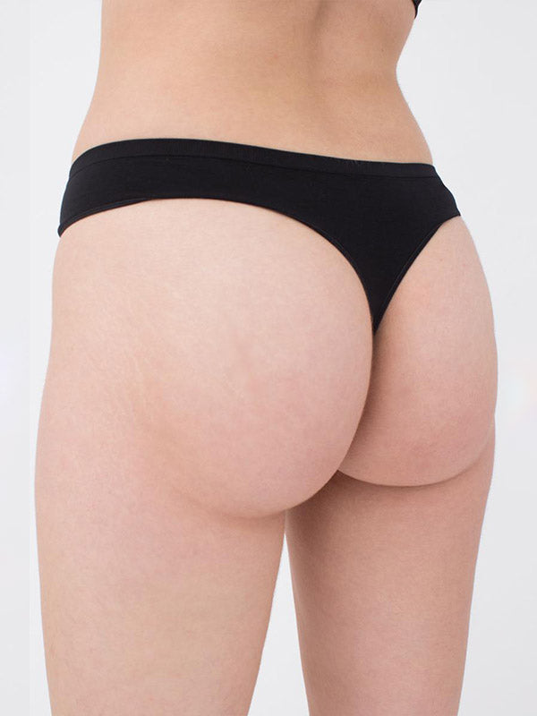 Giulia mikrofibros kelnaitės stringai "Ronya Black"