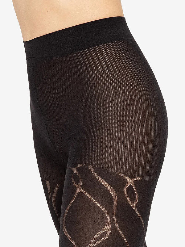 Gatta raštuotos pėdkelnės "Savage 01 50 Den Black"