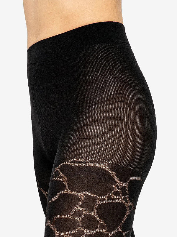 Gatta raštuotos pėdkelnės "Savage 02 50 Den Black"