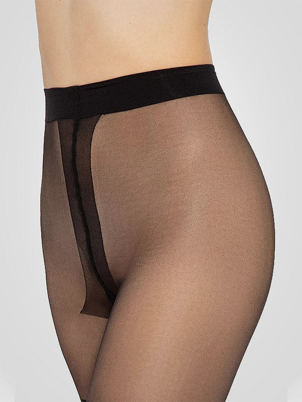 Gatta pėdkelnės su kojinių imitacija "Girl Up 49 20-60 Den Black"