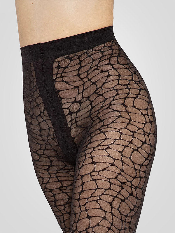 Gatta raštuotos pėdkelnės "Modern 06 40 Den Black"