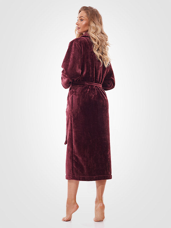 L&L ilgas chalatas "Lux Long Bordeaux"