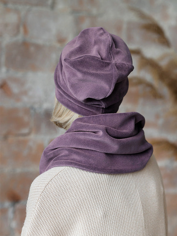 Lega veliūrinė kepurė "Mona Dusty Violet Velour"