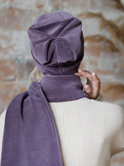 Lega veliūrinis šalikas "Vita Dusty Violet Velour"