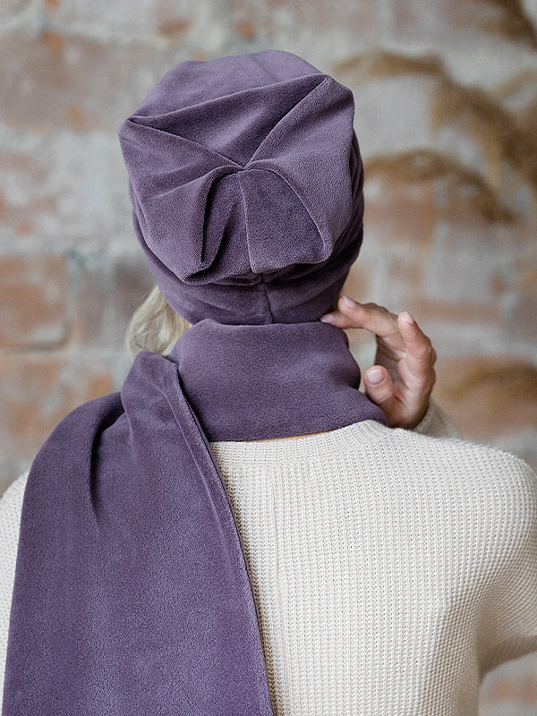 Lega veliūrinis šalikas "Vita Dusty Violet Velour"