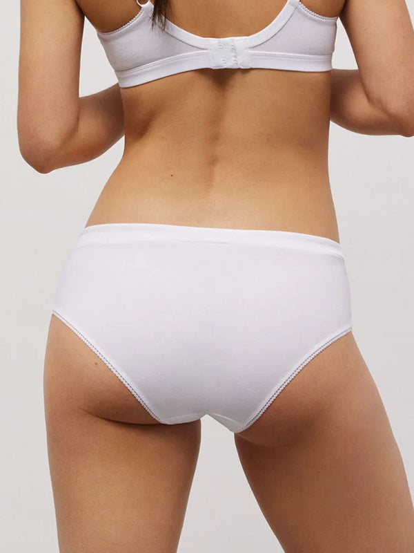 Ysabel Mora Cotton Hipster Panty Sofia White