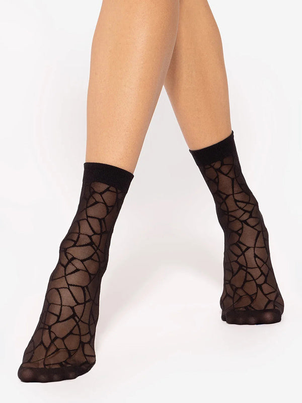 Gatta raštuotos kojinaitės "Trendy 09 20 Den Black"