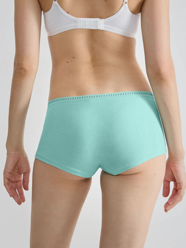Sloggi 3 medvilninių kelnaičių šortukų komplektas "Go Crush Mint - Turquoise - White"