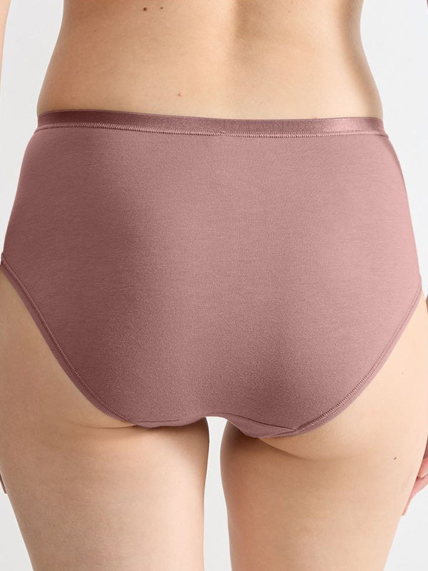 Sloggi 3 organinės medvilnės kelnaičių komplektas "Go Daily Dark Pink"