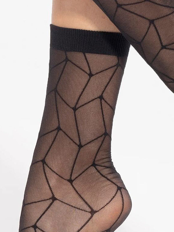 Gatta raštuotos kojinaitės "Trendy 17 20 Den Black"