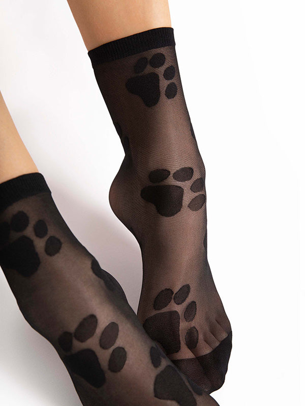 Fiore raštuotos kojinaitės "Pawpaw Black"