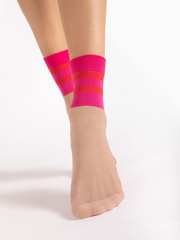 Fiore raštuotos kojinaitės "Dash Nude - Pink"