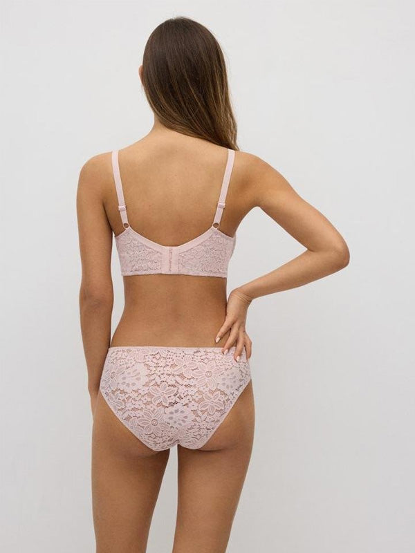 Ysabel Mora 2 dalių nėriniuotas apatinių komplektas "Berta Dusty Rose"