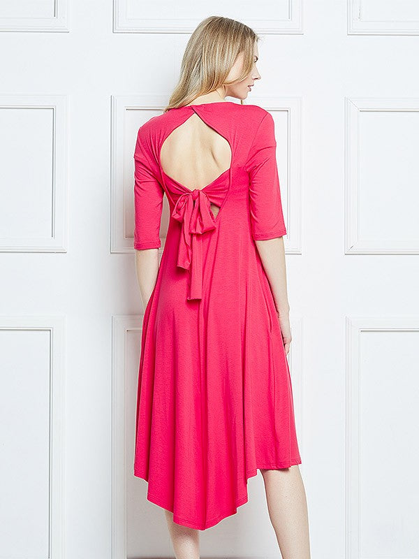 Lega viskozinė suknelė "Elin Coral Red"