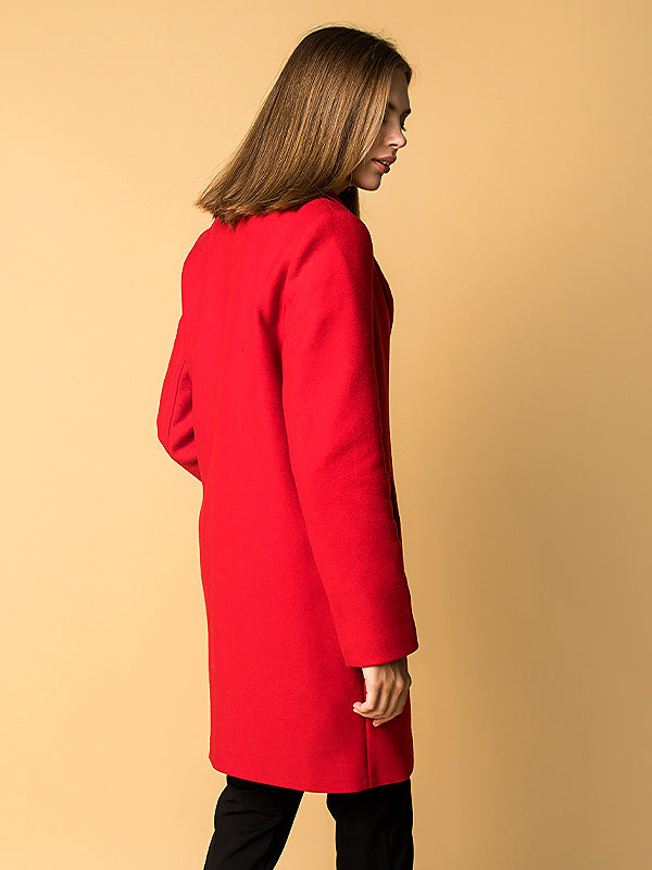 Lener Cordier vilnos paltas "Carole Red"