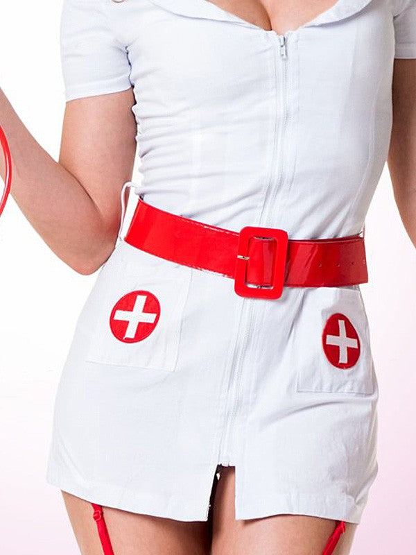 Le Frivole 3 dalių kostiumas "Nurse Savanah White - Red"