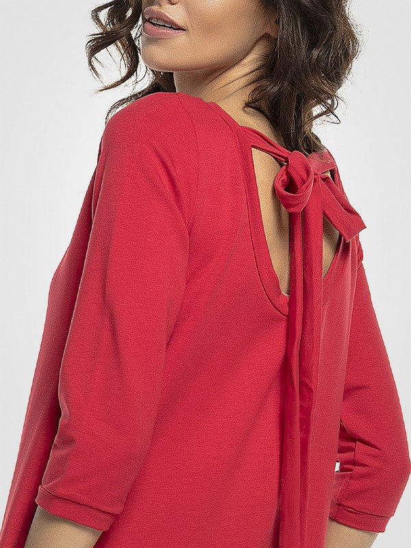 Tessita medvilninė suknelė "Helmi Red"