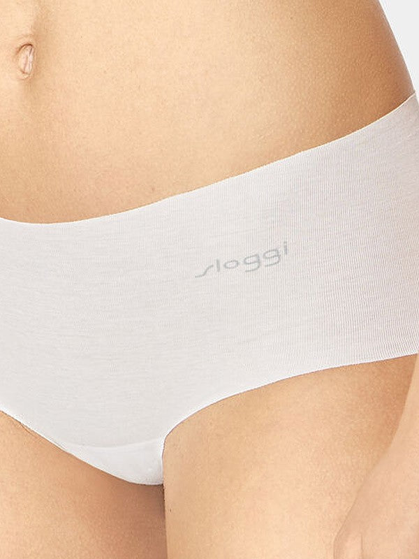 Sloggi medvilninės kelnaitės šortukai "Zero Cotton Silk White"