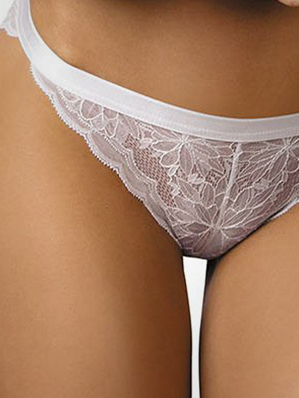 Gorteks nėriniuotos kelnaitės "Desire White"