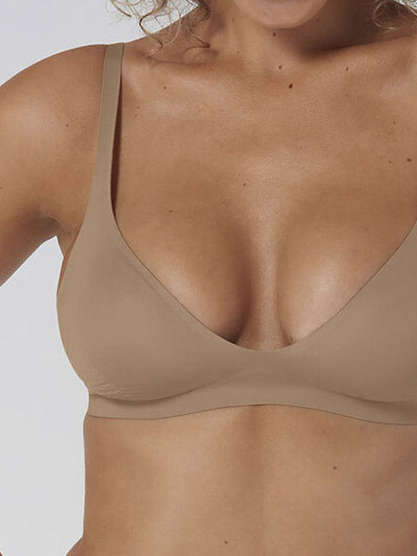 Sloggi formuota prie kūno prisitaikanti bevielė liemenėlė "Body Adapt T-shirt Nude"