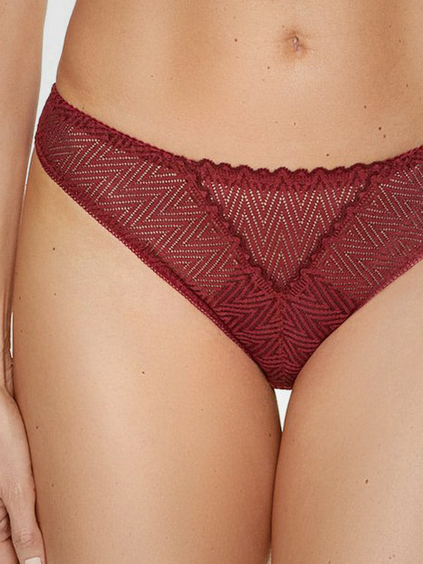 Gorteks nėriniuotos kelnaitės "Juno Burgundy"