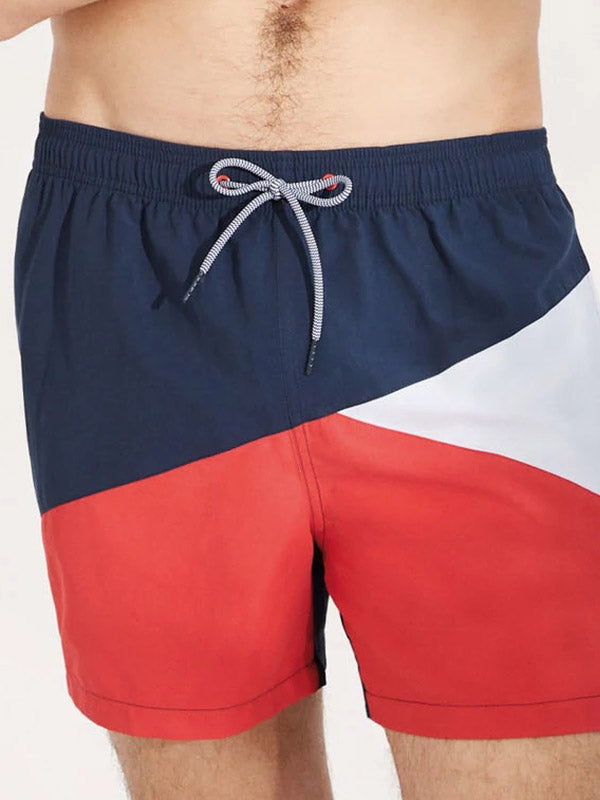 Ysabel Mora vyriški maudymosi šortai "Henry Navy - Red - White"